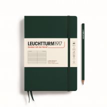 Carnet Leuchtturm1917 - Forest Green - A5 14,5 X 21 Cm - 251 Pages Numérotées Lignées