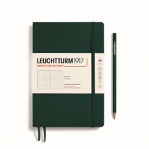 Carnet Leuchtturm1917 - Forest Green - A5 14,5 X 21 Cm - 123 Pages Numérotées Pointillées