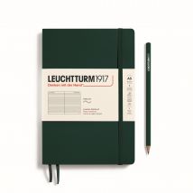 Carnet Leuchtturm1917 - Forest Green - A5 14,5 X 21 Cm - 123 Pages Numérotées Lignées