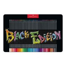 Pack De 34 Crayons De Couleur - Faber-castell Black Edition - Couleurs Brillantes Assorties - Faber Castell