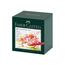 Boîte Studiobox 60 Feutres Brush - Faber-castell - Couleurs Assorties - Pitt Artist Pen - Faber Castell