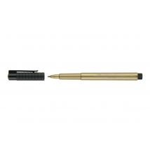 Feutre Pointe Conique 1,5 Mm - Faber-castell - Or - Pitt Artist Pen - Faber Castell