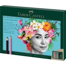 Coffret De 23 Crayons De Couleur Et Crayons - Faber-castell - Polychromos & Pitt Graphite Matt - Faber Castell