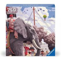 Puzzle Art & Soul 750 Pièces - Le Tour Du Monde En 80 Jours - Ravensburger