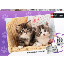 Puzzle 100 Pièces - Duo De Chatons - Ravensburger - Nathan