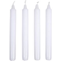 Lot De 4 Bougie Chandelle - Blanc