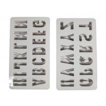Lot De 2 Moules Rayher - Alphabet - Silicone