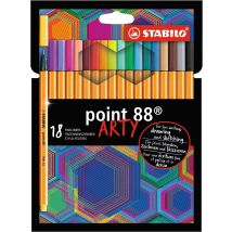 18 Stylos-feutres Arty Point 88 - Pointe Fine - Stabilo - Stabilo