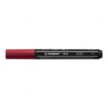 Marqueur Pointe Moyenne - Stabilo - Rouge Pourpre - Free Acrylic T300 - Stabilo