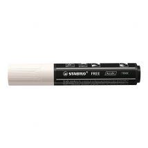Marqueur Pointe Large - Stabilo - Blanc - Free Acrylic T800c - Stabilo