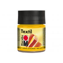 Peinture Textile - 50ml - Jaune - Marabu