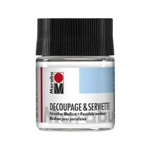 Medium Porcelaine Marabu - Technique Serviette 50 Ml