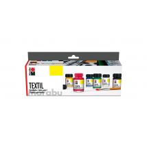 Marabu Textil, Set Débutant - Peinture Pour Textile Clair 6 X 15 Ml