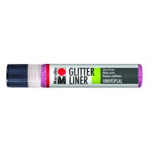 Liner Glitter - Peinture Pailletée - 25ml - Rose - Marabu