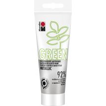 Marabu Green - Peinture - Alkyde À Base D‘eau - Argent Métallique - Mat - 100 Ml