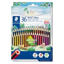 36 Crayons De Couleur En Bois Upcyclé - Noris Colour 185 - Staedtler