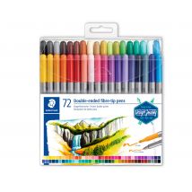 Lot De 72 Feutres De Coloriage Double Pointe - Staedtler - Couleurs Assorties - Design Journey