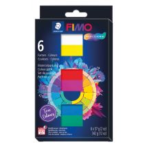 Lot De 6 Pâtes Polymères Fimo - Pro Basique - 6 X 57 G