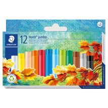 Pochette De 12 Pastel À L'Huile - Noris Jumbo 243 - Diamètre 11mm - Staedtler - Staedtler