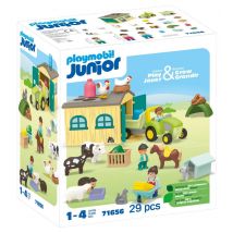 Ferme Avec Tracteur Et Animaux - Playmobil Junior - Playmobil Junior