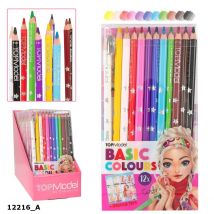Set De Crayons De Couleur Basic 12 Couleurs Topmodel - Top Model