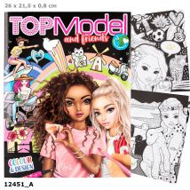 Livre De Coloriage Colour & Design De Topmodel - Top Model