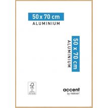 Cadre Accent Placage Chêne 50 X 70 Cm En Aluminium - Nielsen