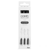 Set De 3 Feutres Copic Multiliner - Pointes Fines - Noir