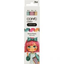 Lot De 3 Marqueurs À Alcool - Copic Ciao - Vibrant Palette - Layer & Mix
