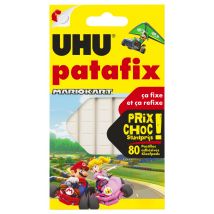 Lot De 80 Pastilles Adhésives Repositionnables Uhu - Blanc - Patafix