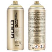 Bombe De Peinture Acrylique Gold Sahara Yellow G8010 - 400 Ml - Montana