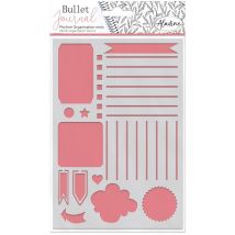 Pochoir En Plastique « Organisation Mois » Pour Bullet Journal - Aladine