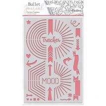 Pochoir En Plastique Bullet Journal - Trackers - Aladine