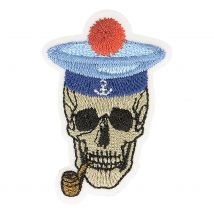 Ecusson Thermocollant - Tête De Mort Marin - Vengo