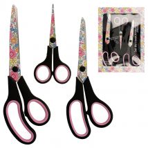 Lot De 3 Ciseaux De Couture - Rose - Vengo