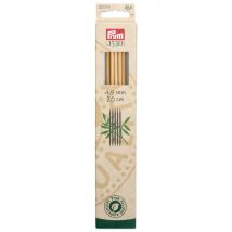 Aiguilles À Tricoter 2 Pointes N°4,5 - Bambou - 20 Cm - Prym