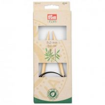 Aiguilles À Tricoter Circulaires N°8 - Bambou - 80 Cm - Prym