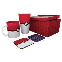 Pokémon - Coffret Mug + Verre Xxl + Dessous De Verre Pokéball - Abystyle