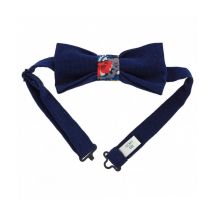 Kit Couture Nœud Pap' En Velours Et Liberty Marine - Com 1 Idée