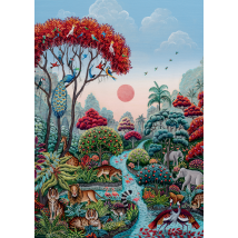 Puzzle 2000 Pièces - Widlife Paradis - Heye