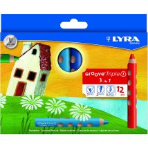 Boîte De 12 Crayons De Couleur Lyra Groove Triple 1 - Canson