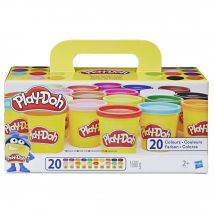 Pots De Pate A Modeler Play-doh - Super Couleurs - 20 Pièces