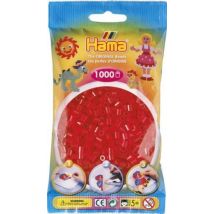 Sachet 1000 Perles Hama - Midi - Rouge Transparent - 20713