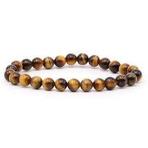 Bracelet Oeil De Tigre - 8mm - Taille 2 - Camille Ambiance Nature