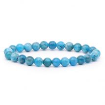 Bracelet Apatite Bleue A+ - Petite Taille - 6 Mm - Camille Ambiance Nature