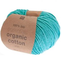 Fil À Tricoter Rico Design - Essentials Organic Cotton Aran - Turquoise 22