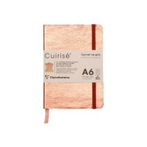 Carnet - 10.5 X 14.8 Cm - Cuirisé - Clairefontaine - 144 Pages Unies - Cuivre