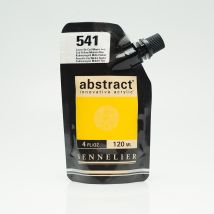 Tube 120 Ml De Peinture Acrylique Sennelier - Abstract - Jaune De Cadmium Moyen Imit. N°541 - Fine - Opaque