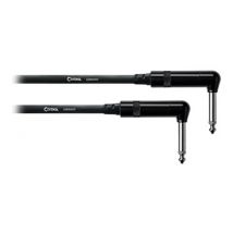 Cable Instru Rean 2x 6,35 Coudes - 0,3 M