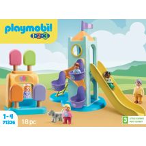 Playmobil 1.2.3 - Aire De Jeux Avec Toboggan Géant - 71326 - Playmobil 1.2.3 - Playmobil 1 2 3